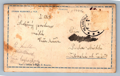 Pohlednice ZÁMEK HLUBOKÁ NAD VLTAVOU (x17446)