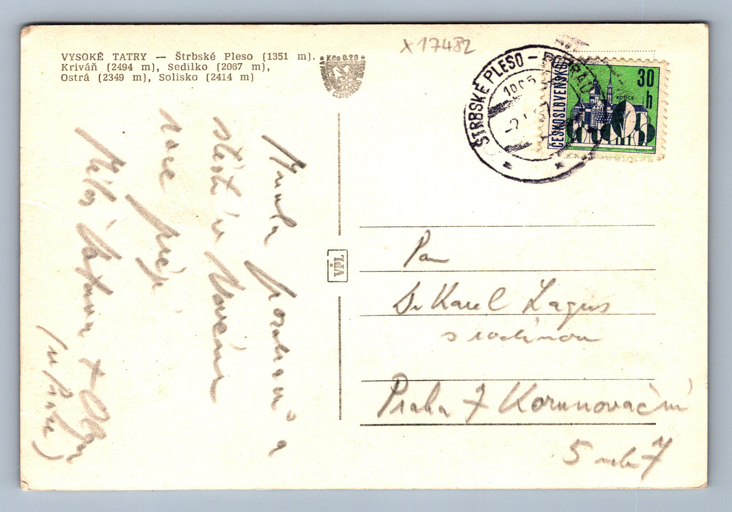 Pohlednice VYSOKÉ TATRY (x17482)