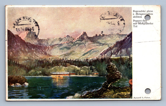 Pohlednice POPRADSKÉ PLESO S MENGUSOVSKOU DOLINOU (x17547)