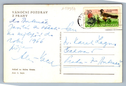 Pohlednice VÁNOČNÍ POZDRAV Z PRAHY (x17554)