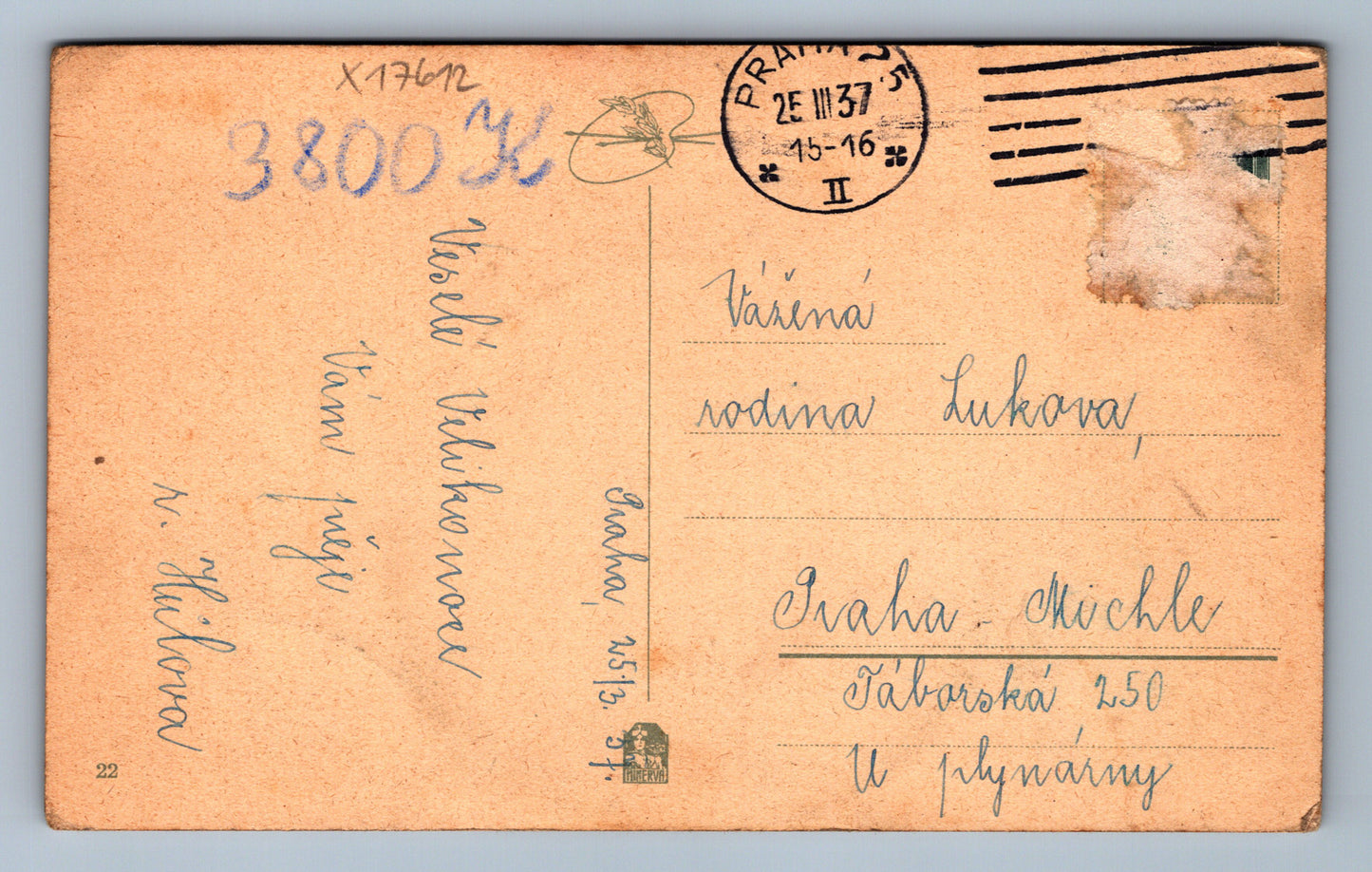 Pohlednice VESELÉ VELIKONOCE (x17612)