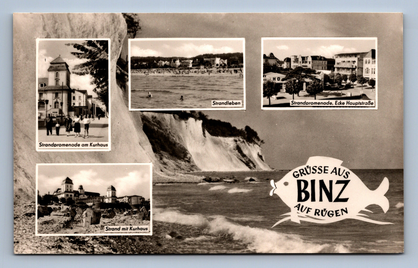 Pohlednice GRUSSE AUS BINZ AUF RUGEN (x17632)
