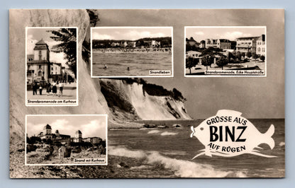Pohlednice GRUSSE AUS BINZ AUF RUGEN (x17632)