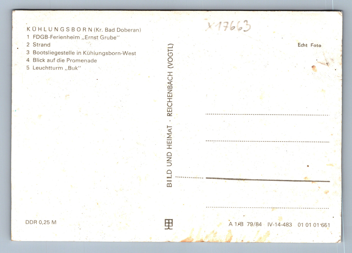 Pohlednice OSTSEEBAD KUHLUNGSBORN (x17663)