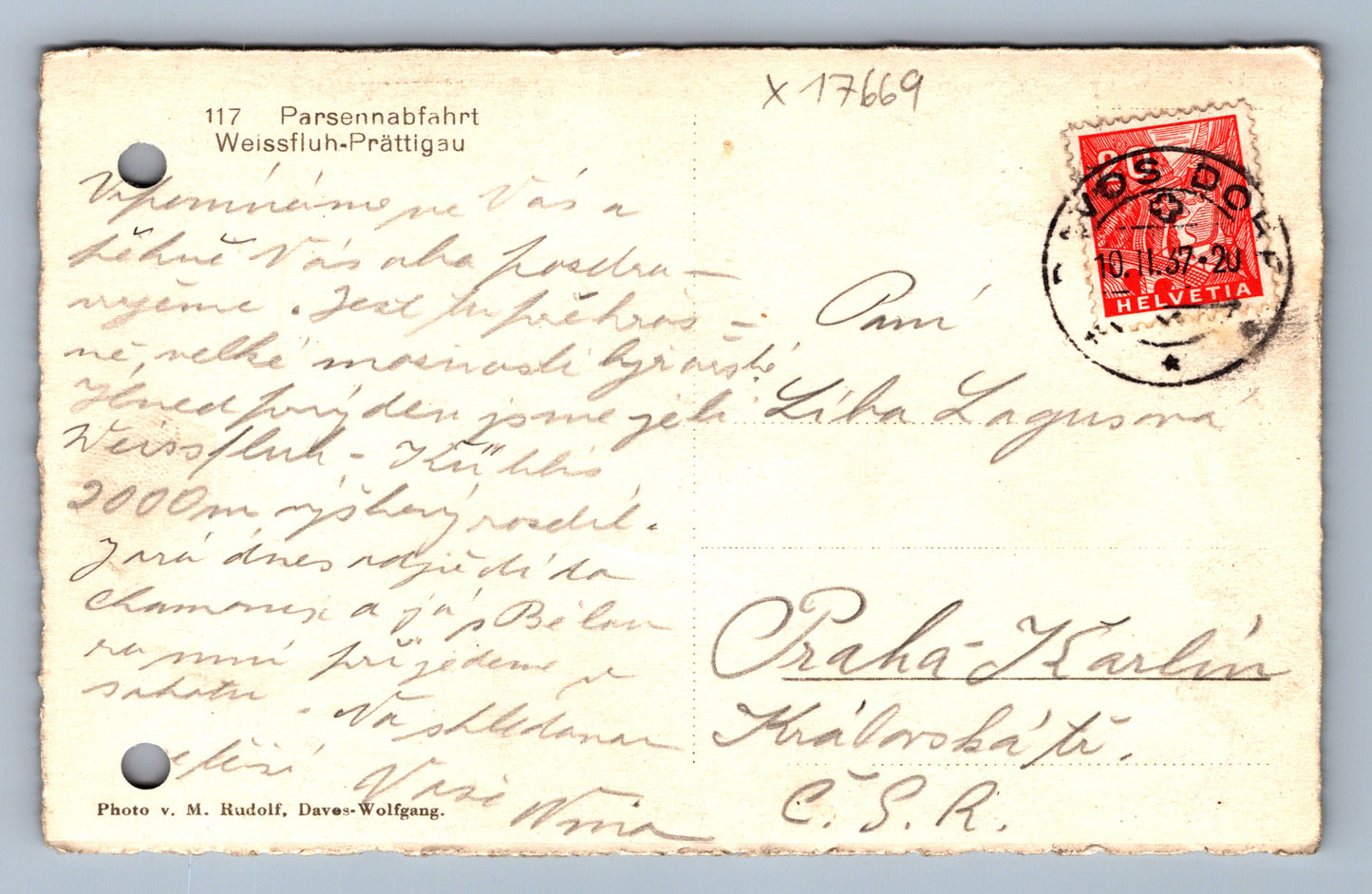 Pohlednice PARSENNABFAHRT (x17669)