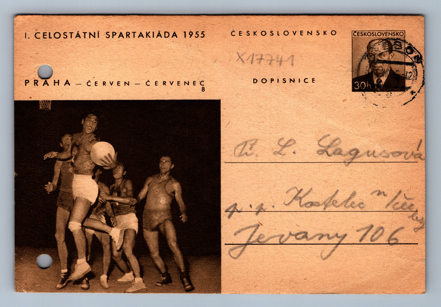 Pohlednice CELOSTÁTNÍ SPARTAKIÁDA 1955 (x17741)