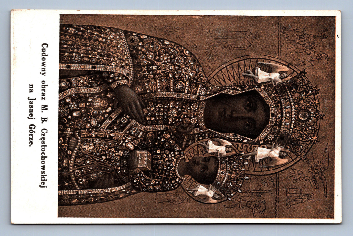 Pohlednice CUDOWNY OBRAZ M. B CZESTOCHOWSKIEJ NA JASNEJ GÓRZE (x17743)