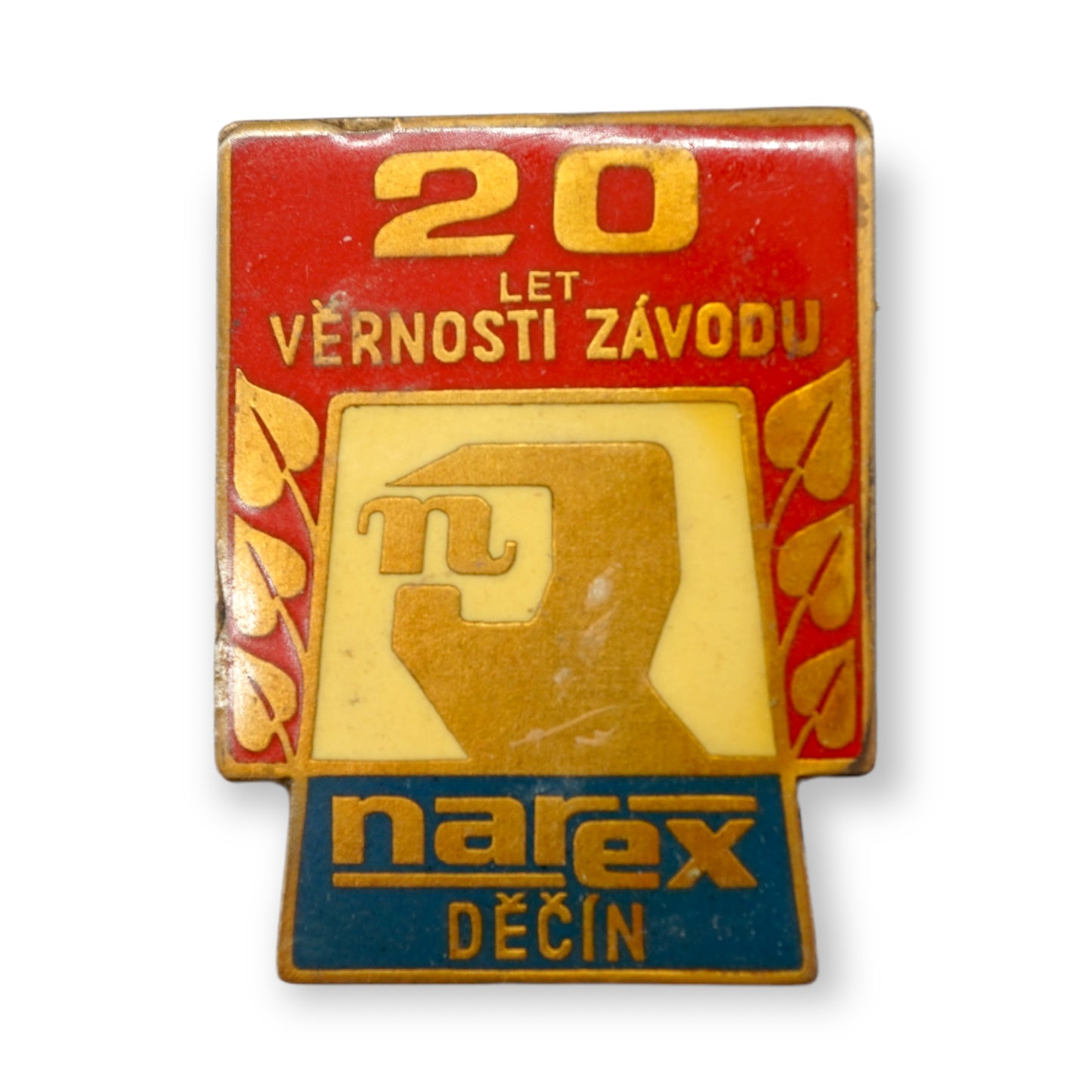 Odznak 20 LET VĚRNOSTI ZÁVODU NAREX DĚČÍN (x19233)