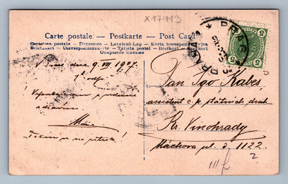 Pohlednice DÍVKA SE PSEM (x17913)