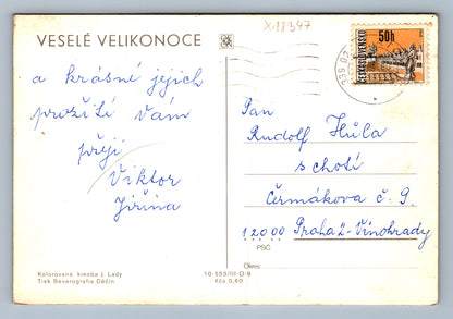 Pohlednice VESELÉ VELIKONOCE J. LADY (x18347)
