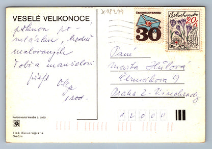 Pohlednice VESELÉ VELIKONOCE J. LADY (x18349)