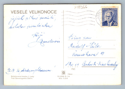Pohlednice VESELÉ VELIKONOCE J. LADY (x18366)