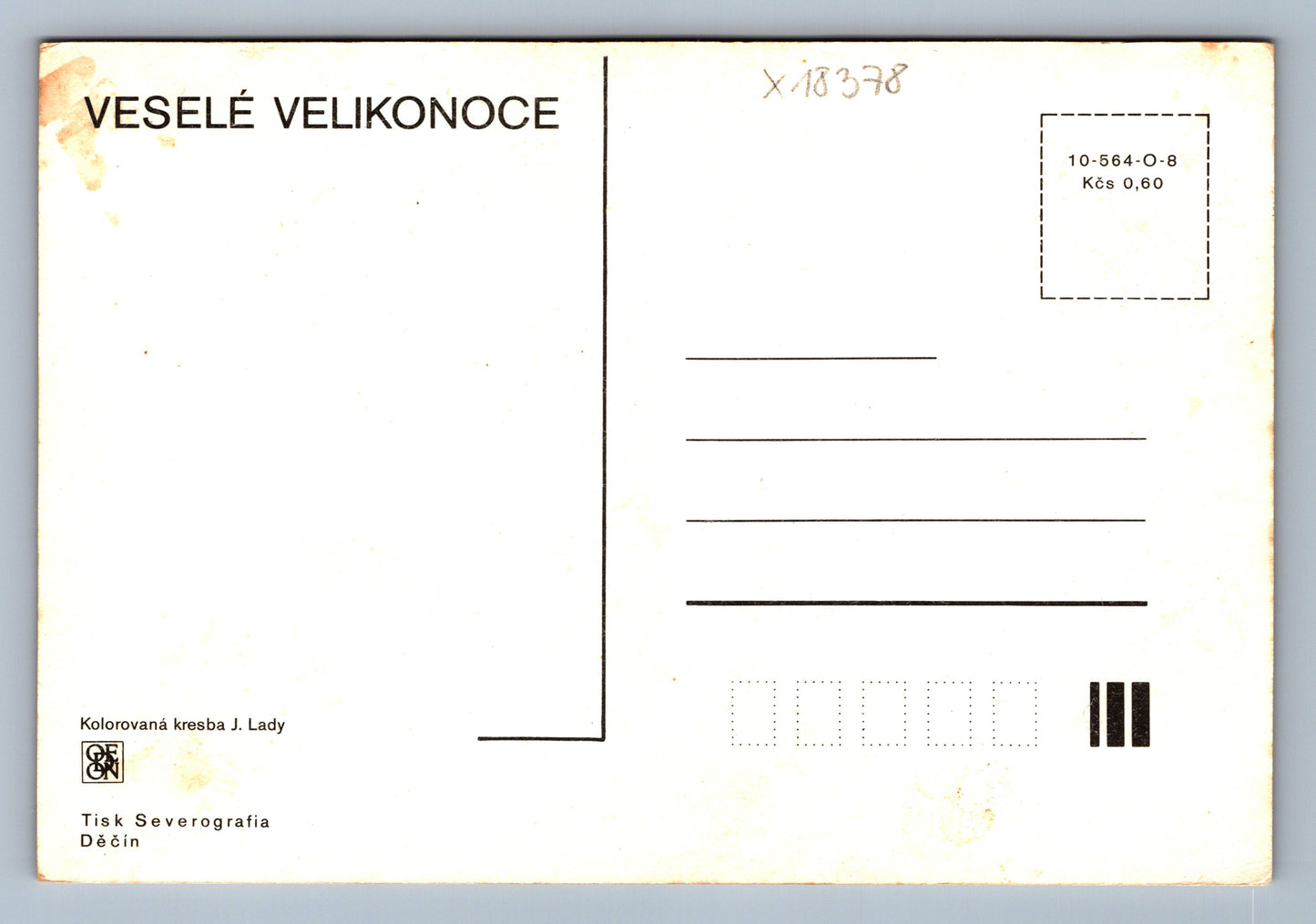 Pohlednice VESELÉ VELIKONOCE J. LADY (x18378)