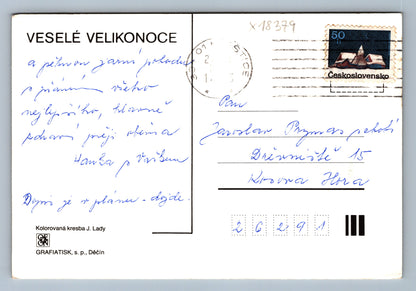 Pohlednice VESELÉ VELIKONOCE J. LADY (x18379)