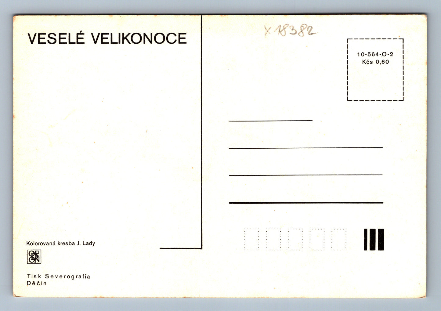 Pohlednice VESELÉ VELIKONOCE J. LADY (x18382)