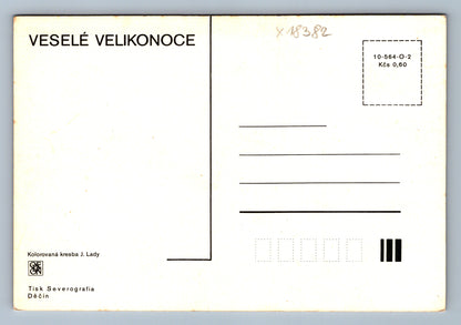 Pohlednice VESELÉ VELIKONOCE J. LADY (x18382)
