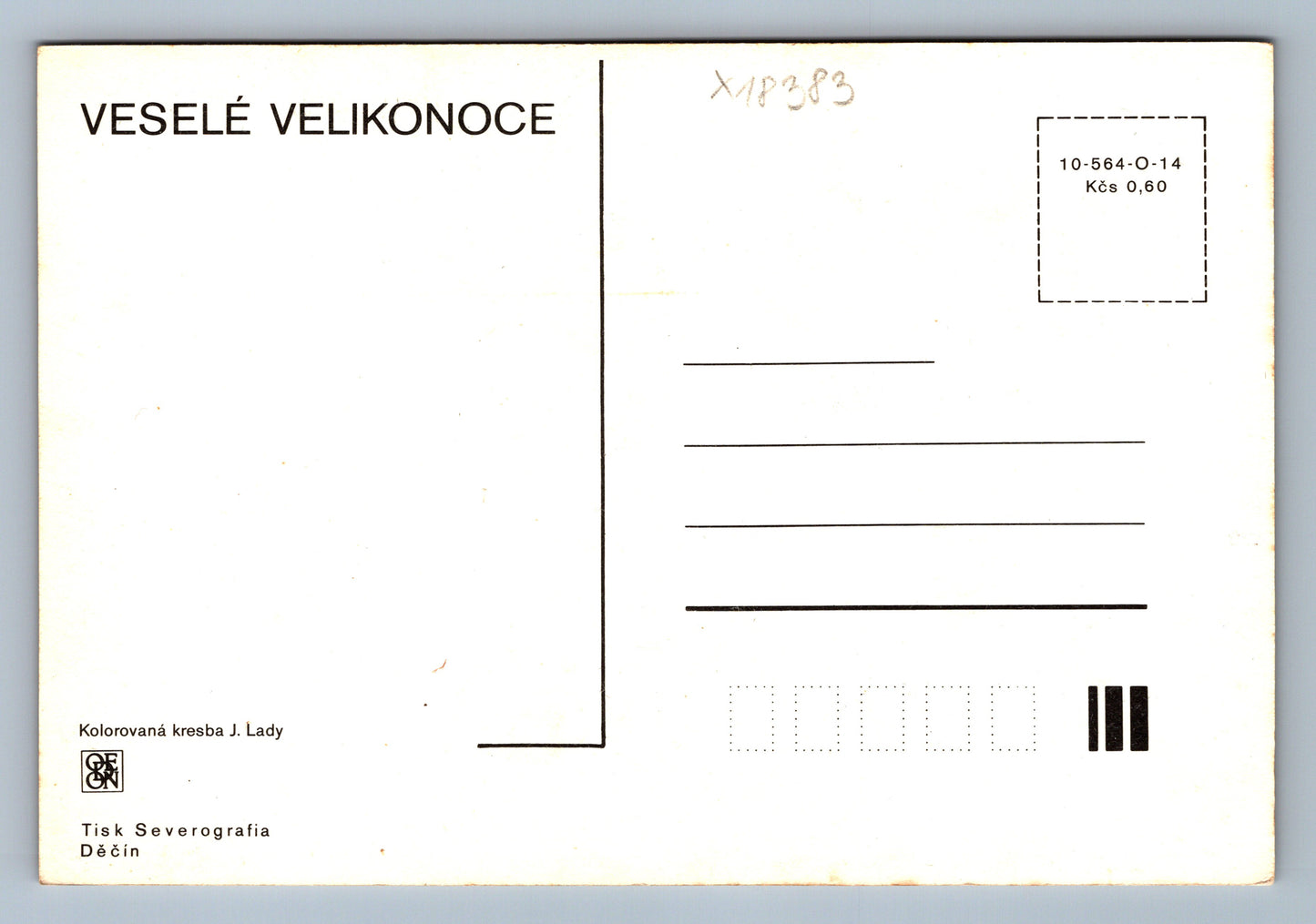 Pohlednice VESELÉ VELIKONOCE J. LADY (x18383)