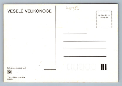 Pohlednice VESELÉ VELIKONOCE J. LADY (x18383)