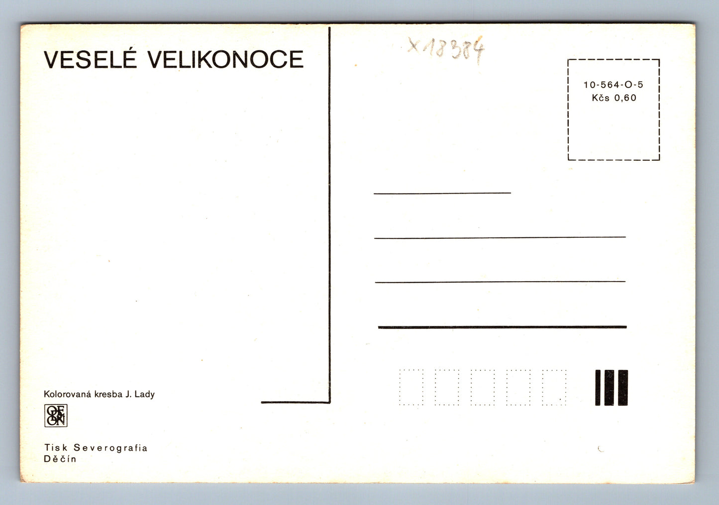 Pohlednice VESELÉ VELIKONOCE J. LADY (x18384)