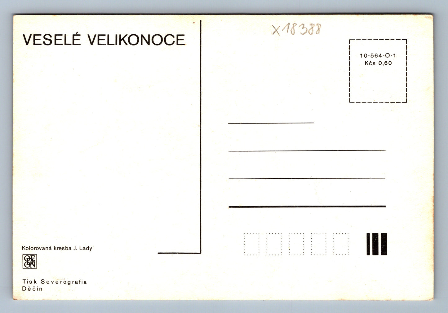 Pohlednice VESELÉ VELIKONOCE J. LADY (x18388)