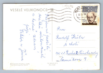 Pohlednice VESELÉ VELIKONOCE J. LADY (x18392)