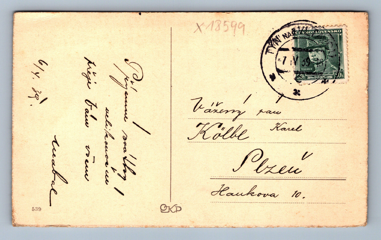 Pohlednice ŠŤASTNÉ VELIKONOCE (x18599)