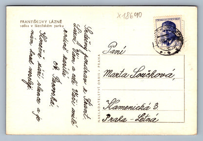 Pohlednice FRANTIŠKOVY LÁZNĚ (x18690)