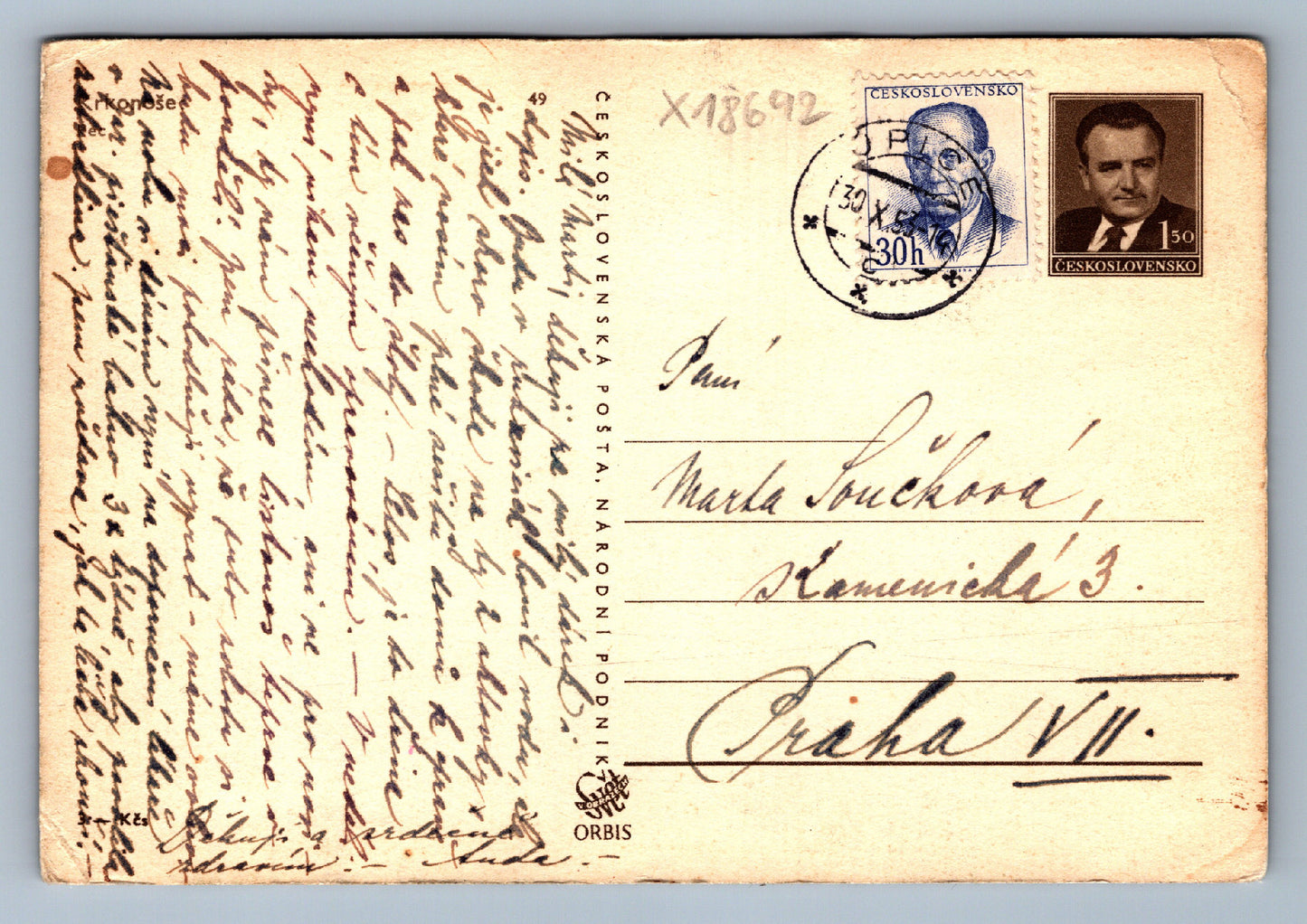 Pohlednice ČESKÁ KRAJINA V ZIMĚ (x18692)
