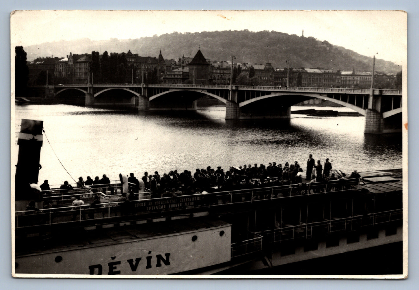 Fotografie VLTAVA DĚVÍN PRAHA PARNÍK A MOST (x18719)