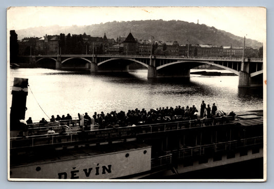 Fotografie VLTAVA DĚVÍN PRAHA PARNÍK A MOST (x18719)