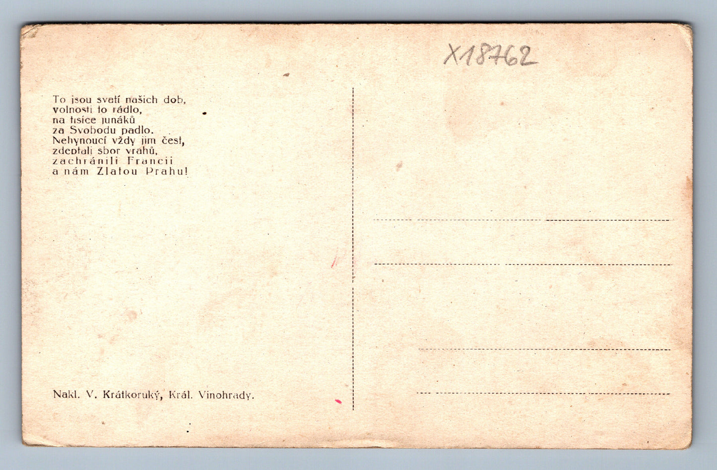 Pohlednice KDOŽ JSTE BOŽÍ BOJOVNÍCI (x18762)