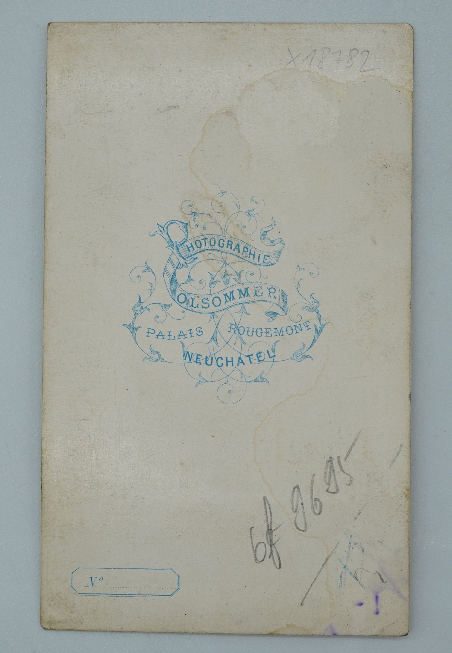Fotografie MUŽ HOTOGRAPHIE OLSOMMER PALAIS ROUGEMONT NEUCHATEL(x18782)