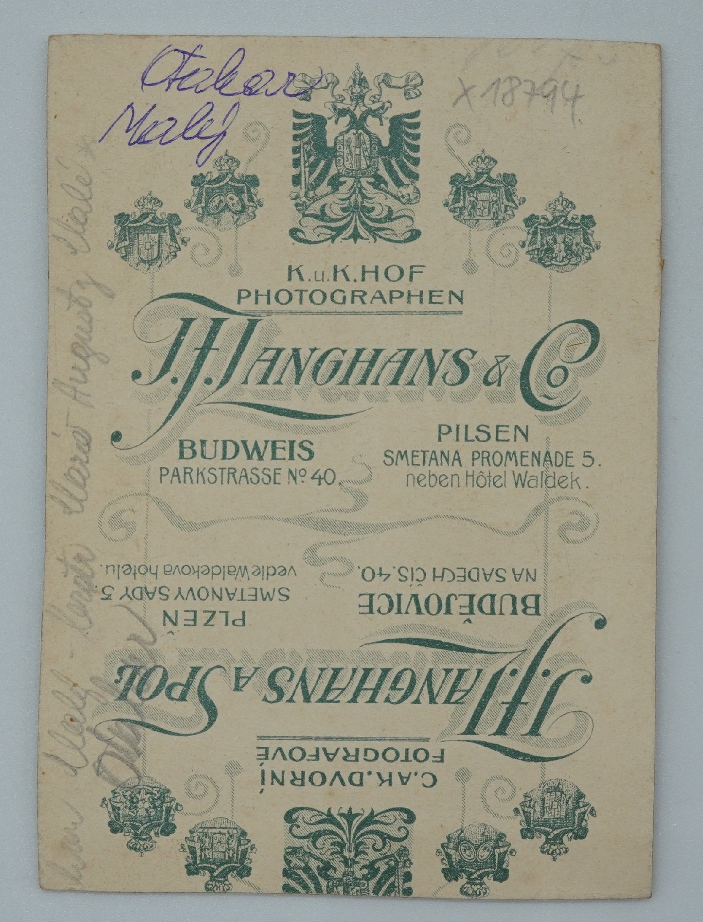 Fotografie MUŽ V UNIFORMĚ K.U.K. HOF PHOTOGRAPHEN J.F.LANGHANS(x18794)
