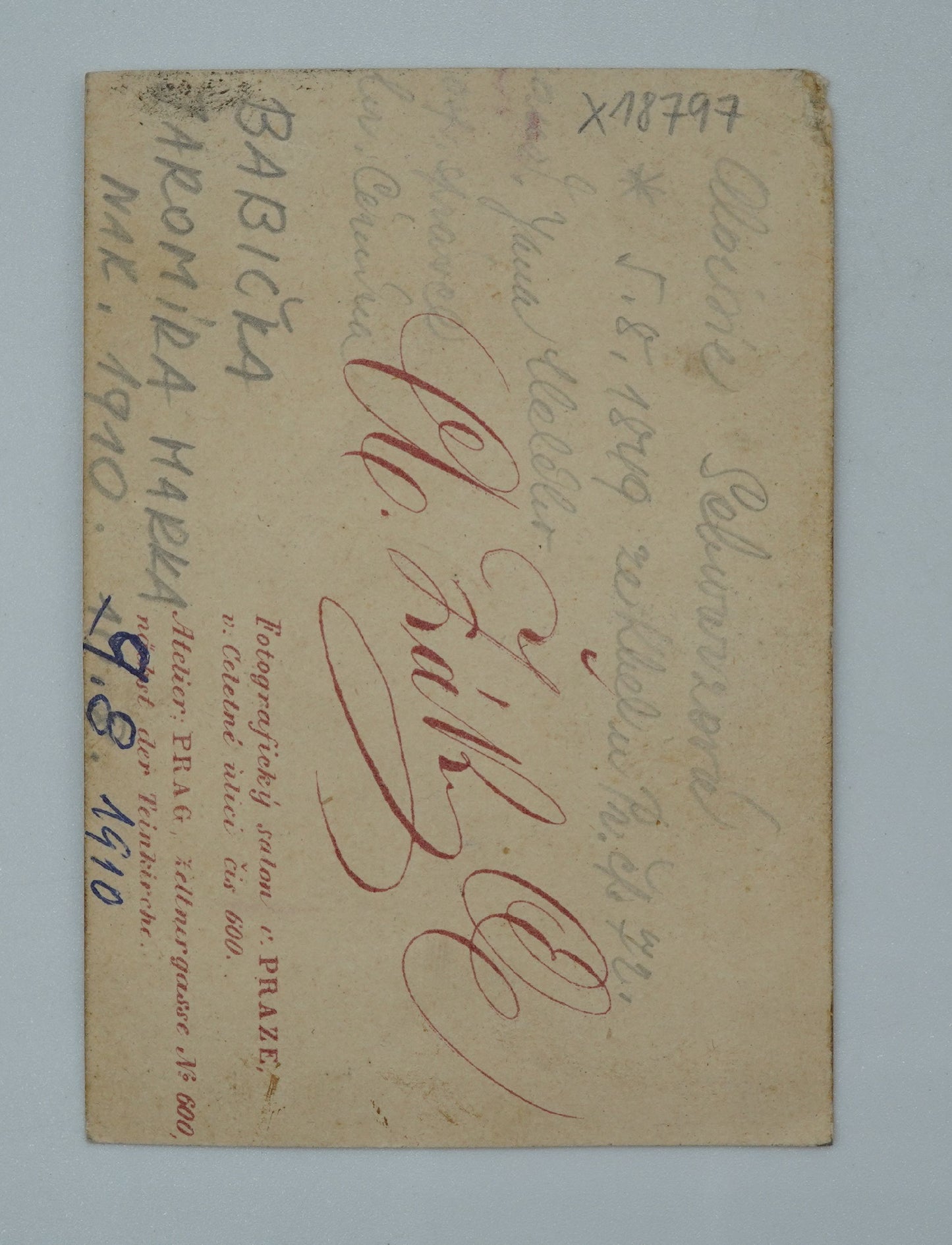 Fotografie BABIČKA JAROMÍRA MARKA NAR. 1910 ŽÁK (x18797)