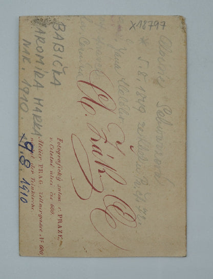 Fotografie BABIČKA JAROMÍRA MARKA NAR. 1910 ŽÁK (x18797)