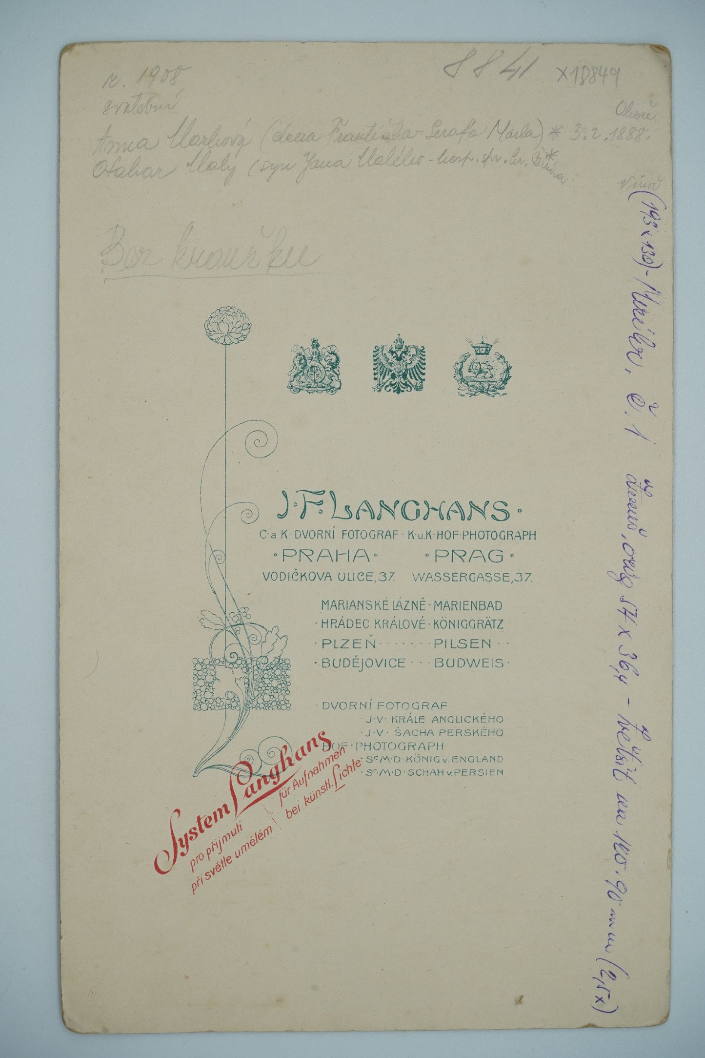 Fotografie SVATBA J. F. LANGHAUS (x18849)