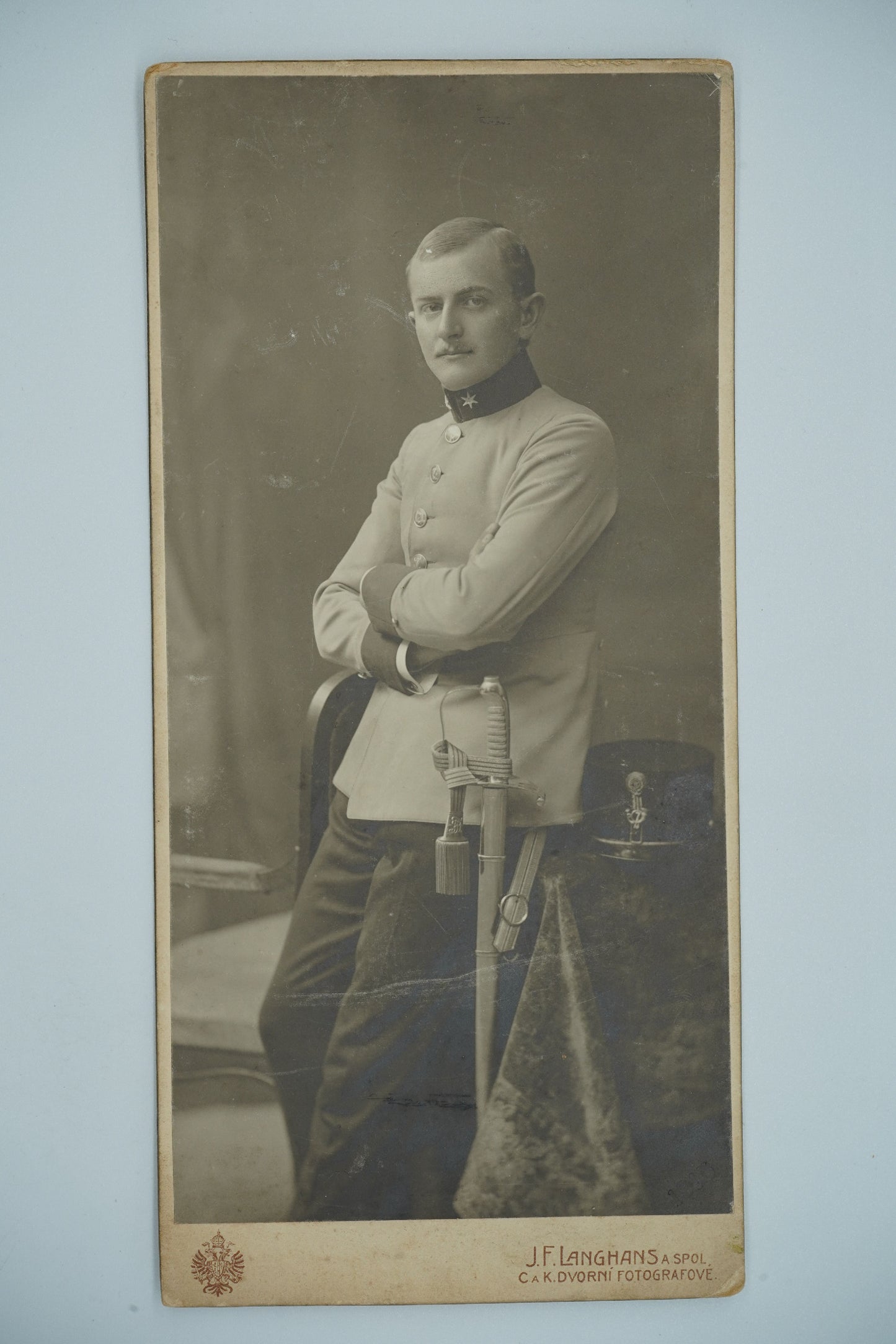 Fotografie MUŽ V UNIFORMĚ J.F. LANGHANS 10 ZÁŘÍ 1915 (x18851)