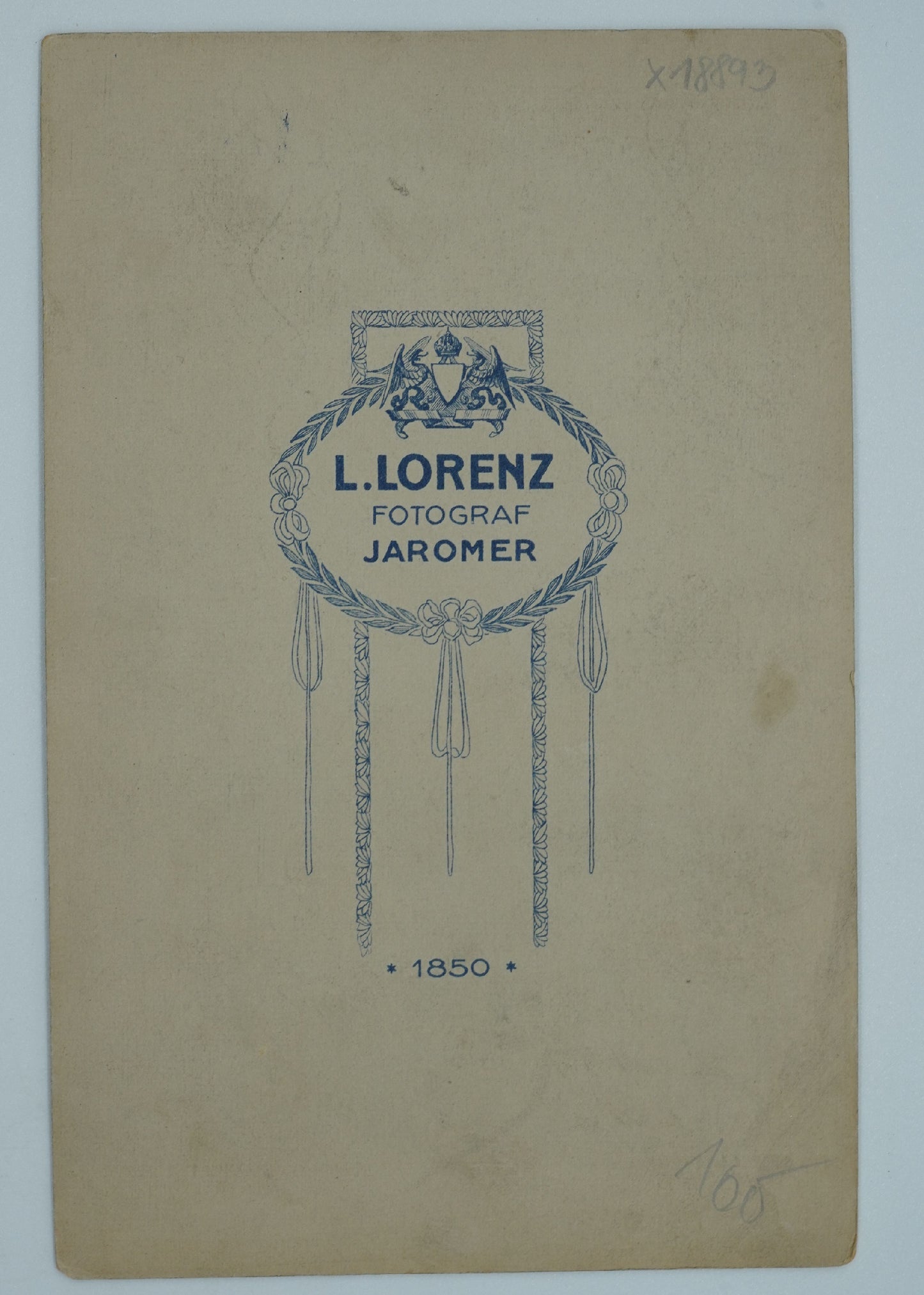 Fotografie důstojník V UNIFORMĚ L- LORENZ JAROMĚŘ (x18893)