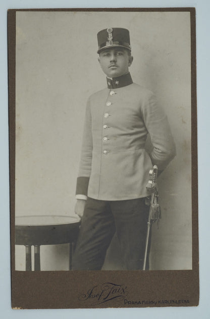 Fotografie důstojník V UNIFORMĚ JOSEF FAIX PRAHA (x18896)