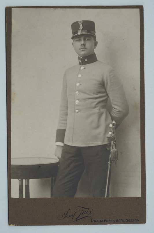 Fotografie důstojník V UNIFORMĚ JOSEF FAIX PRAHA (x18896)