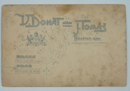 Fotografie důstojník S DÍTĚTEM A ŽENOU V. DONAT(x18911)