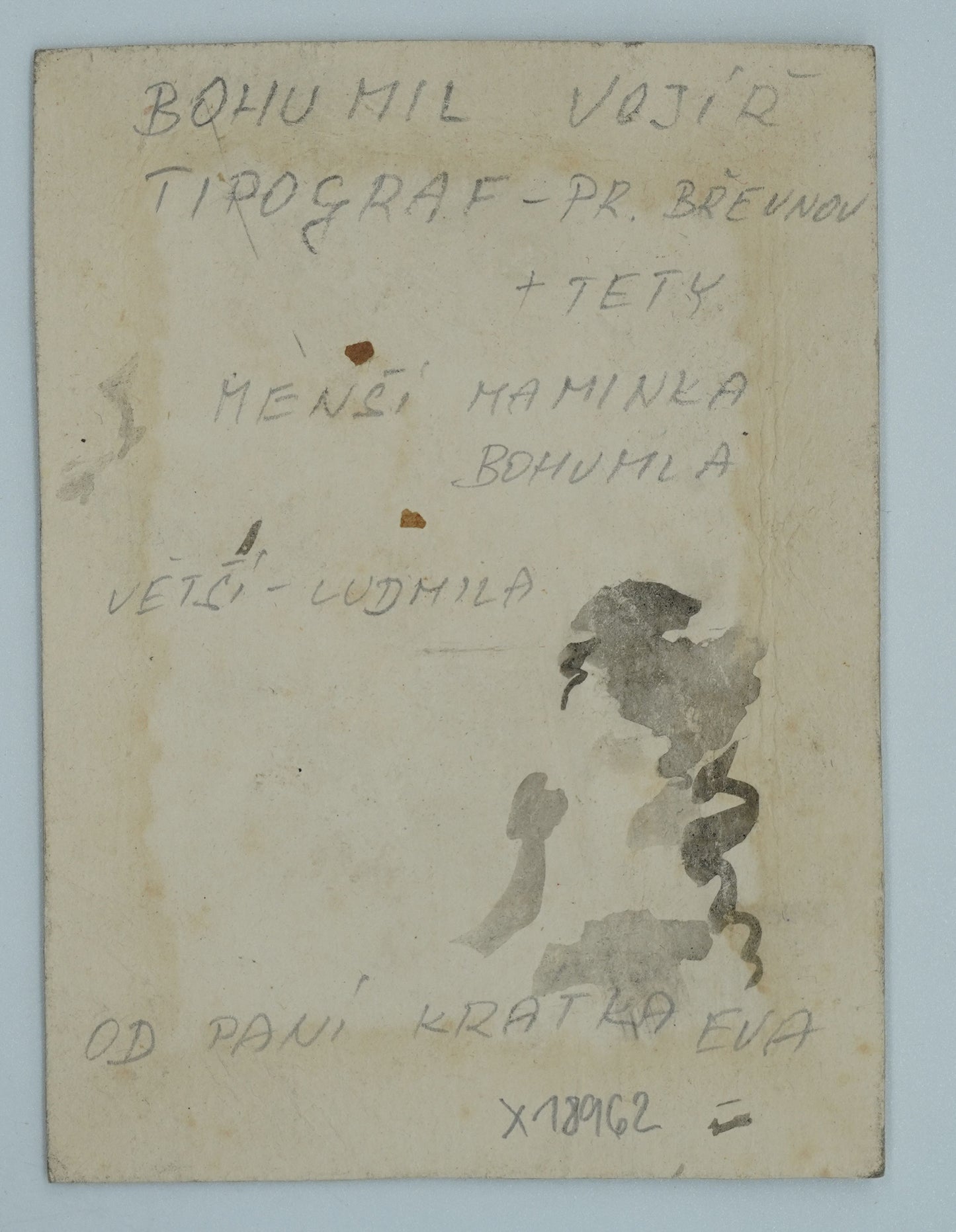 Fotografie BOHUMILA A LUDMILA VOJÍŘ TIPOGRAF - PR. BŘEVNOV (x18962)