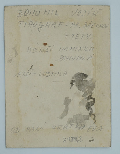 Fotografie BOHUMILA A LUDMILA VOJÍŘ TIPOGRAF - PR. BŘEVNOV (x18962)