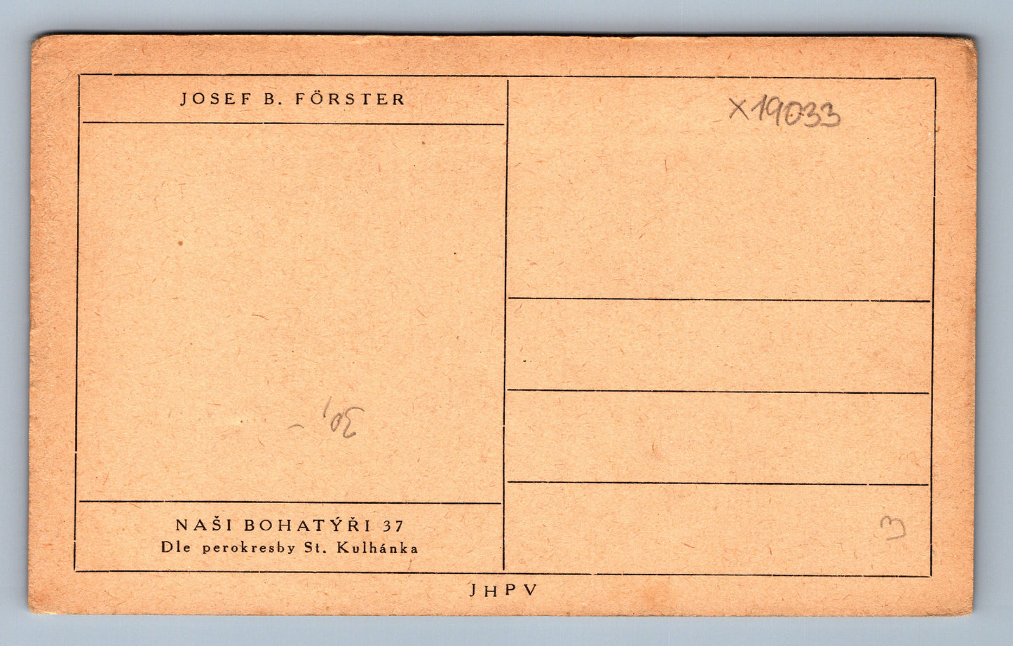 Pohlednice JOSEF B. FÖSTER (x19033)
