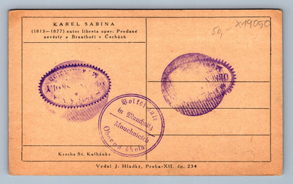 Pohlednice KAREL SABINA (x19050)