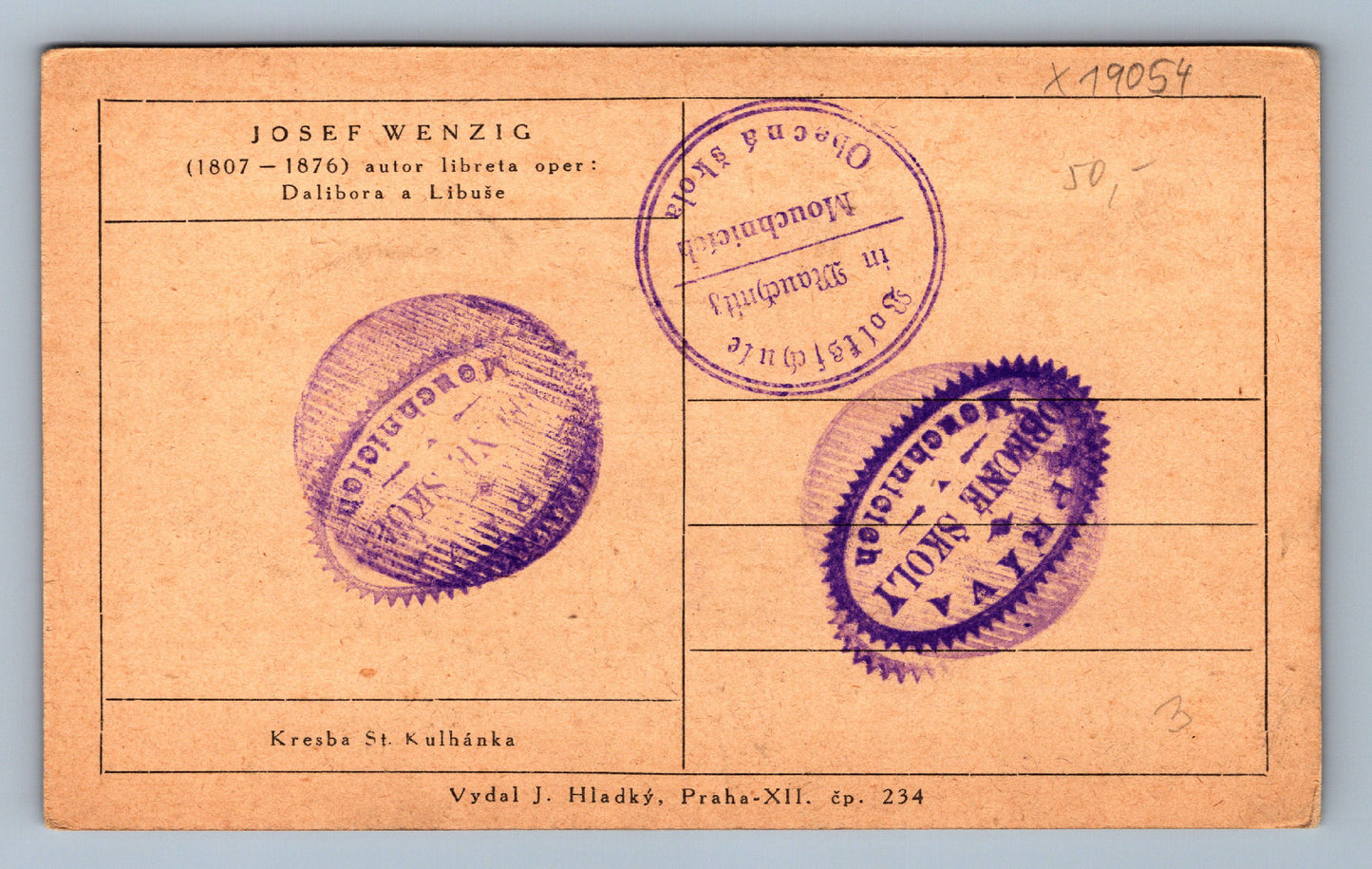 Pohlednice JOSEF WENZIG (x19054)