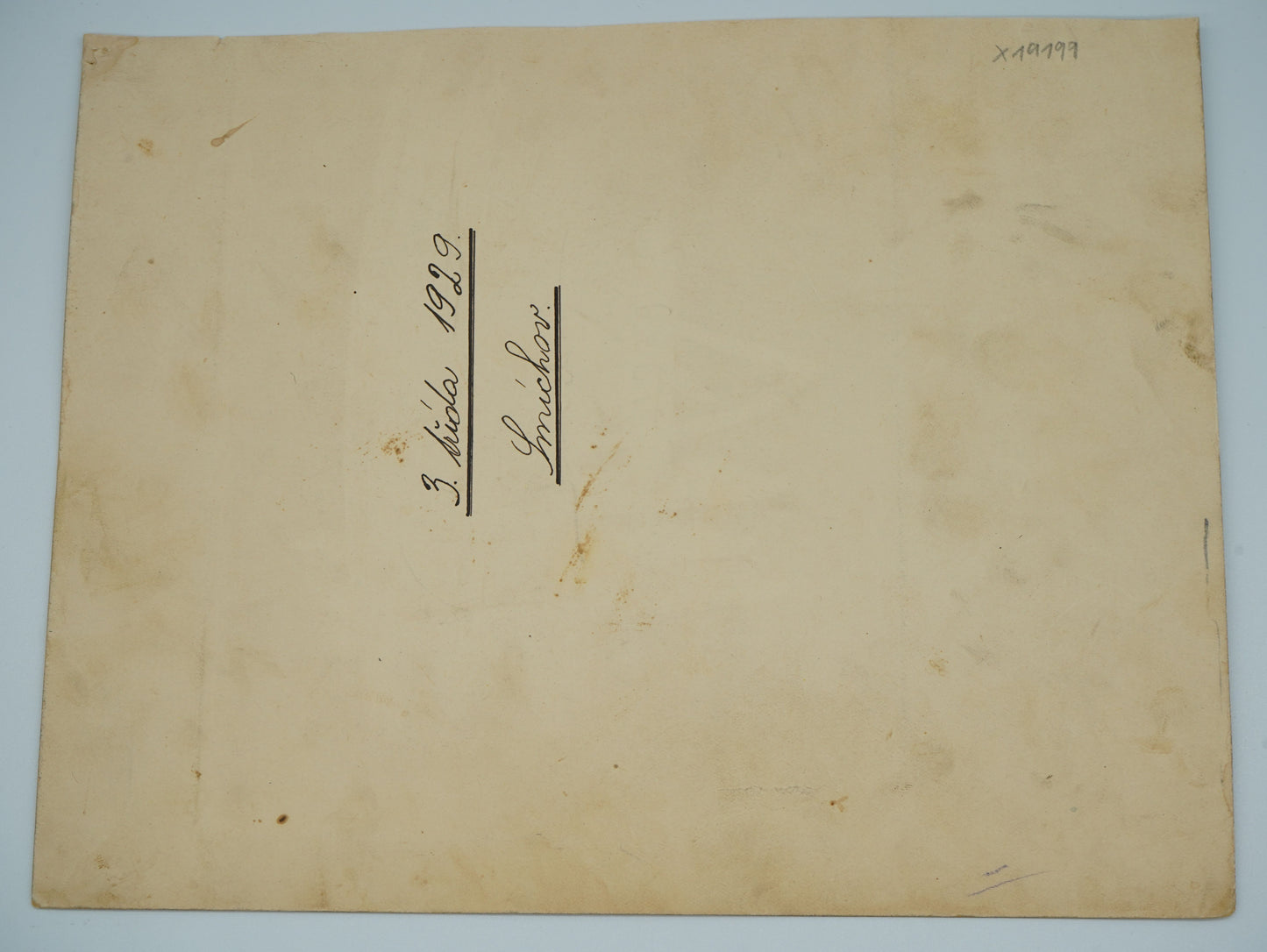 Fotografie ZÁKLADNÍ ŠKOLA 3. TŘÍDA 1929 SMÍCHOV (x19199)
