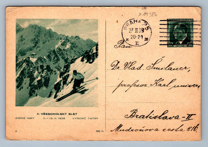 Pohlednice VŠESOKOLSKÝ SLET 1938 (x19386)