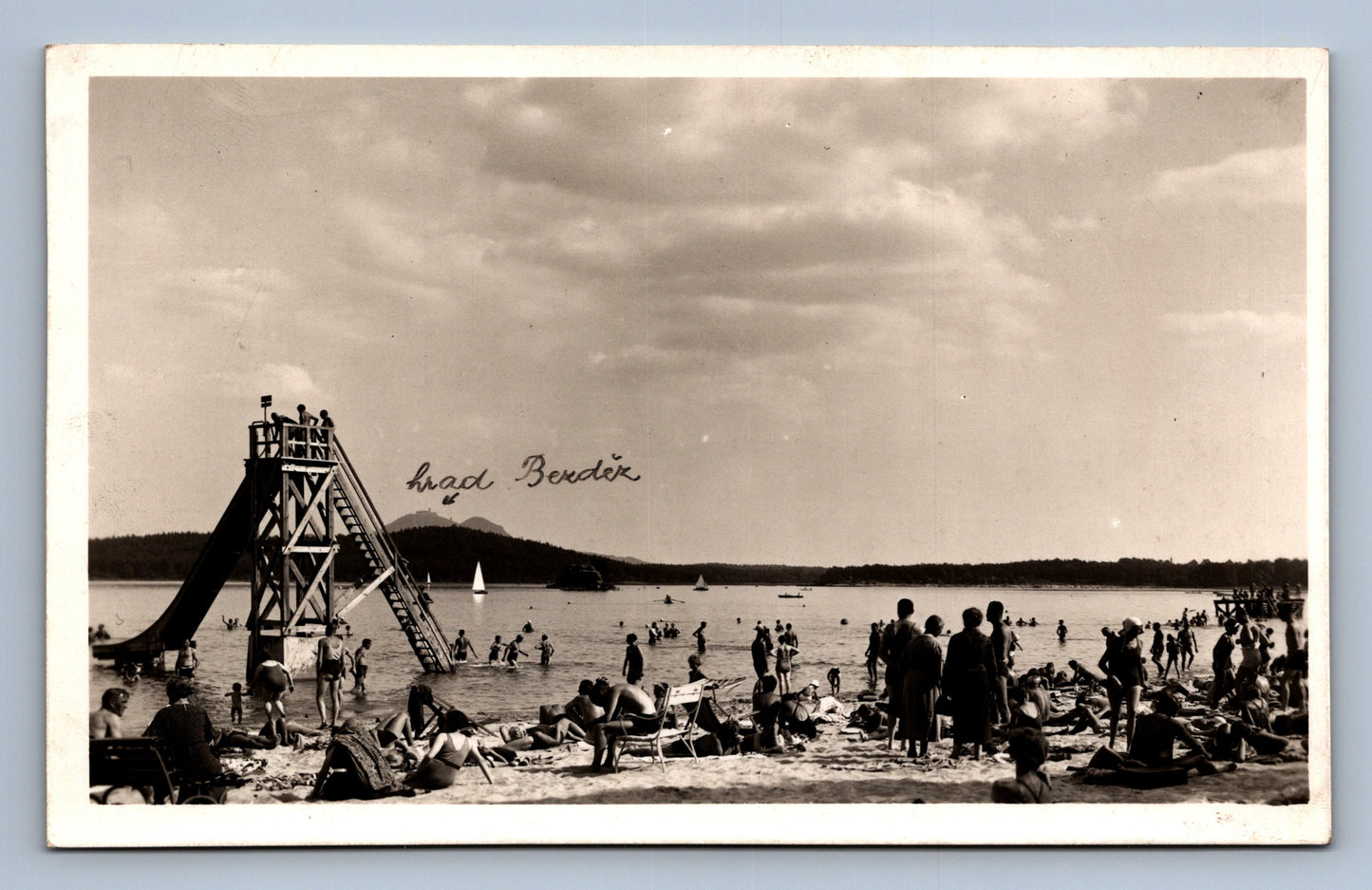 Pohlednice LÁZNĚ DOSKY - STARÉ SPLAVY - PLÁŽ (x19391)