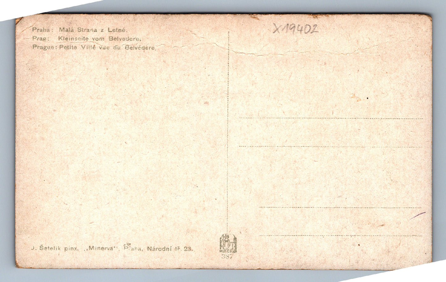 Pohlednice PRAHA - MALÁ STRANA Z LETNÉ (x19402)